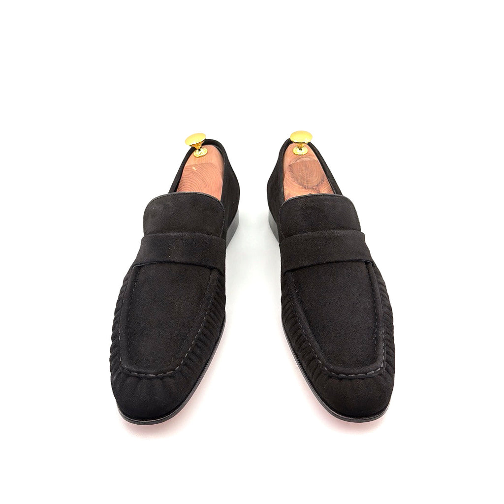 C Collection Suede Loafer - Black