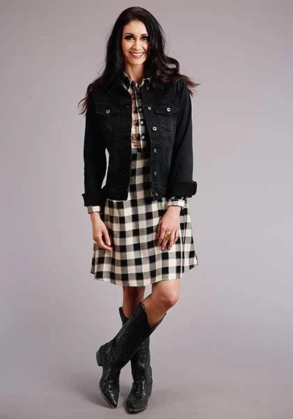 Stetson 00514 Buffalo Plaid (White) - Women's Dress