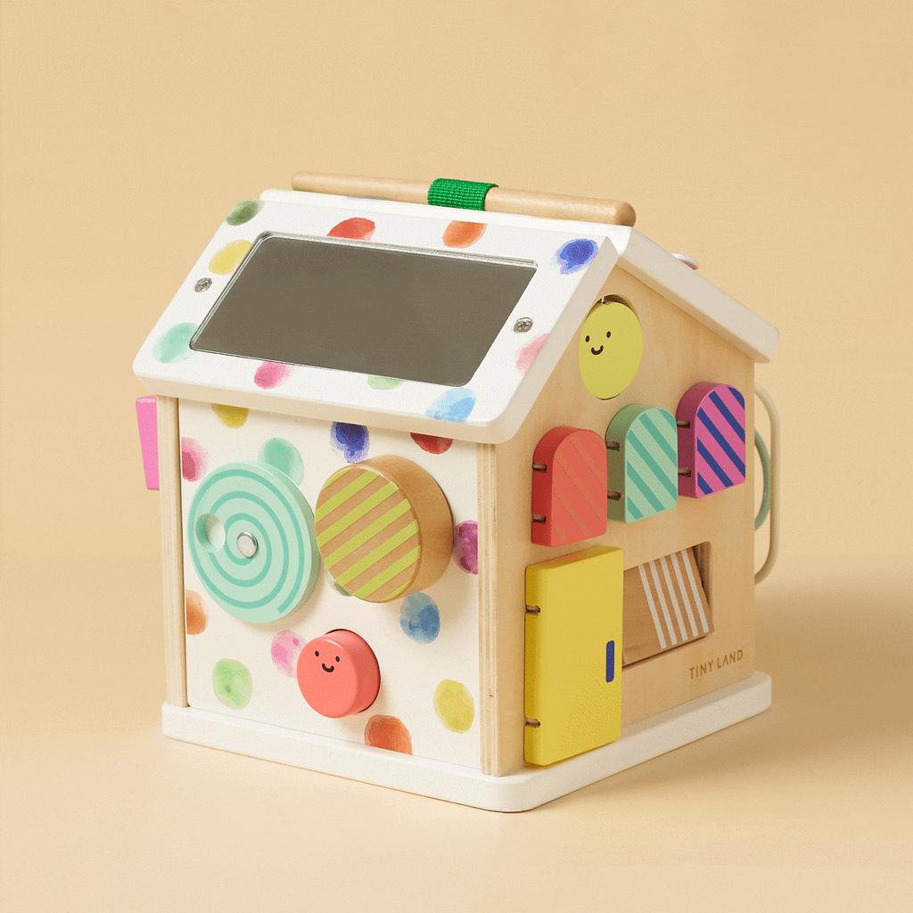 Brain & Hands Playset — Montessori Box (4–6 Months) + Activity Cube