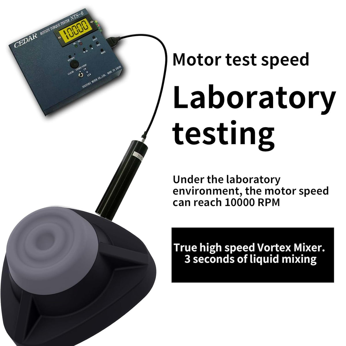 INKSOUL® VM-300 Mini Vortex Mixer 10000RPM Lab Mixer