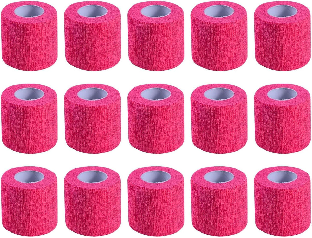 Self Adherent Cohesive Bandages Wrap 2" x 5 Yards, 12 Rolls