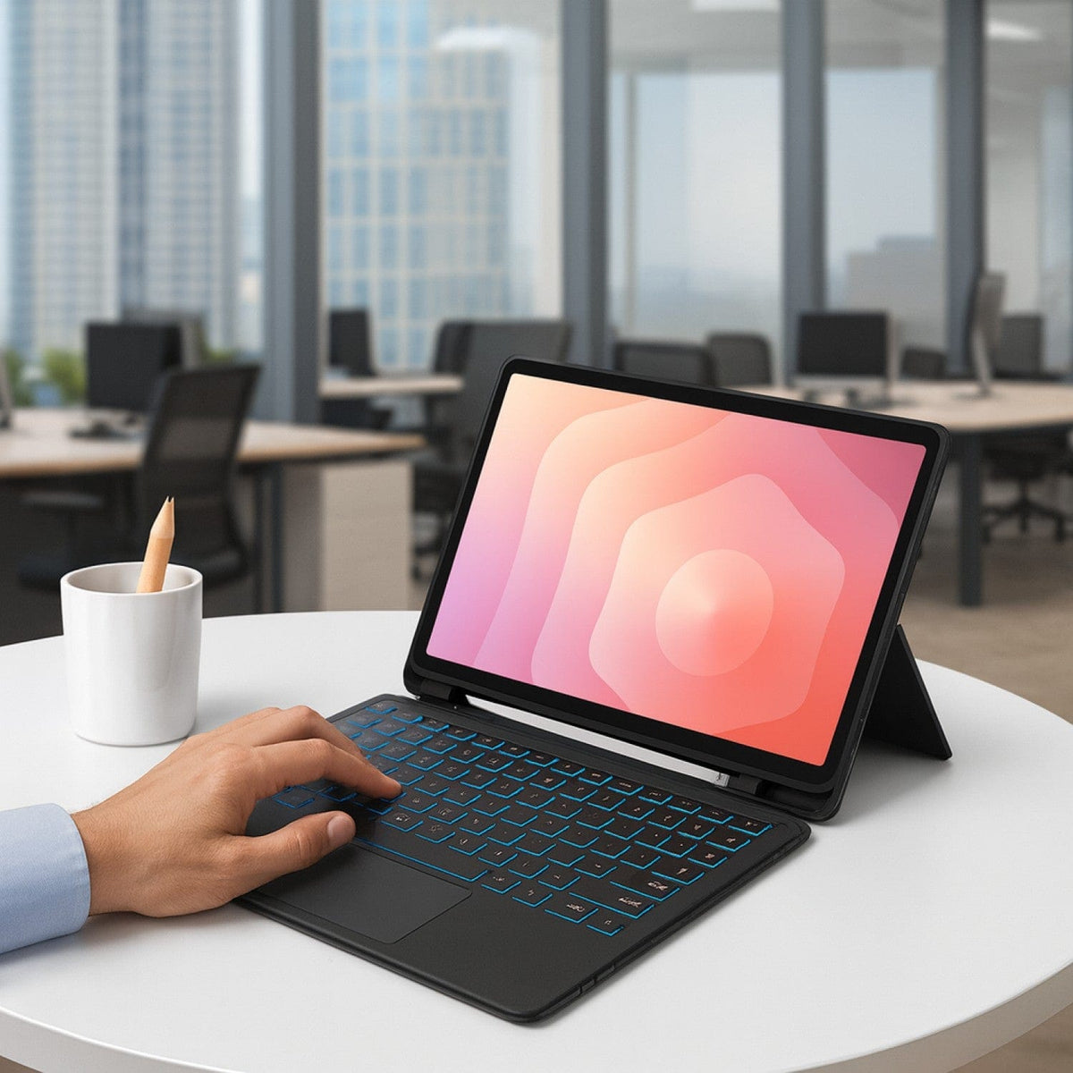 Samsung Galaxy Tab S11 Ultra Keyboard Case - Slim Backlit with Trackpad | ProTouch Navigate Series
