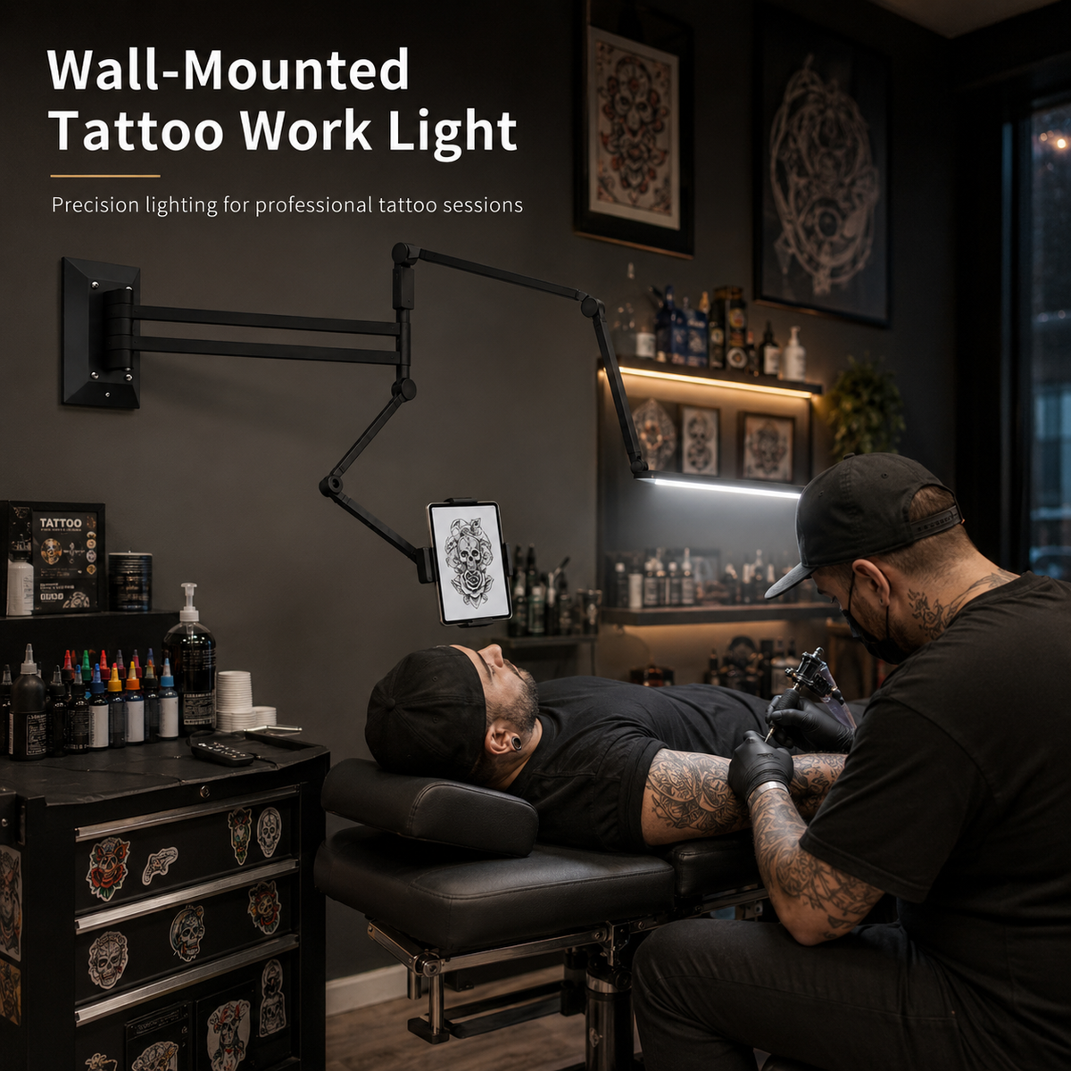Multifunctional and Foldable work lamp---Wall mounted light