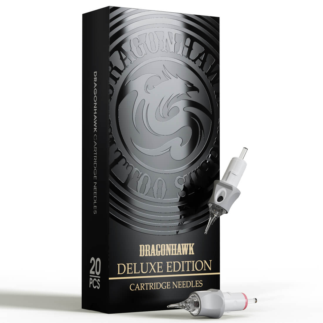 Box of 20-Dragonhawk Glide Extra Smooth Tattoo Cartridges Needles 0.25MM/0.3MM/0.35MM